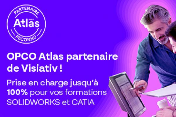 L’OPCO Atlas partenaire de Visiativ pour les formations SOLIDWORKS et CATIA