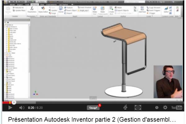 Présentation Autodesk Inventor partie 2 (Gestion d'assemblage)